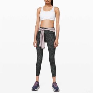 Lululemon Fast and Free Tight II 25" *Nulux
Free Spirit Ice Grey Black Sz 4